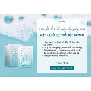 Mặt nạ thải độc sủi bọt OXYGEN soHERBs.