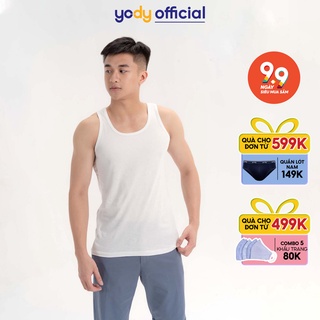 Áo ba lỗ nam Yody chất cotton mềm mịn BLM3001