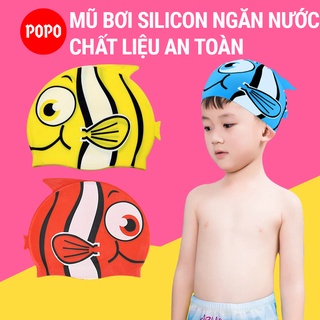 Mũ bơi trẻ em, nón bơi cho bé hình cá 1197 ngộ nghĩnh chất liệu an toàn cảm giác mềm mại khi đội cho bé SPORTY