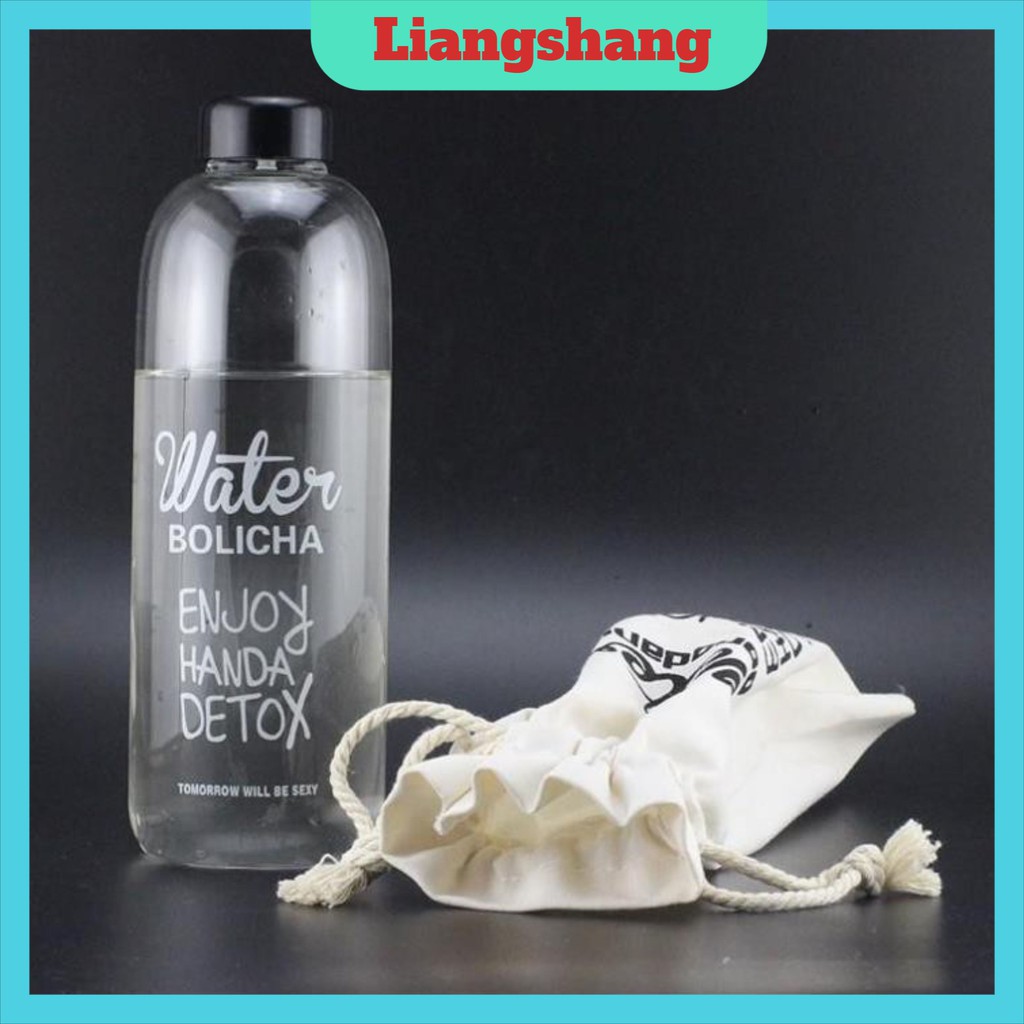 Bình nước Detox đẹp 🍁FREESHIP🍁 Water Pongdang" 1000/600 ml - Kèm 1 Túi Vải