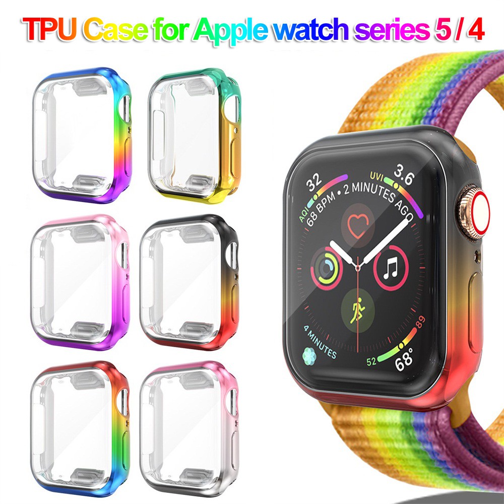 Ốp Tpu Trong Suốt Bảo Vệ Màn Hình Cho Đồng Hồ Thông Minh Iwatch 40mm 44mm