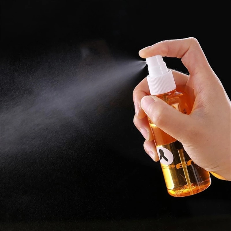 30/50/100ML Cute Bear Pattern Cartoon Sprayer Bottle/ Portable Clear Refillable Container/ Alcohol Perfume Cosmetic Travel Atomizer