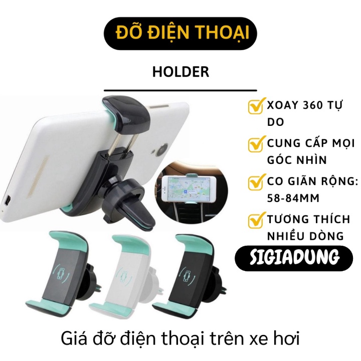 [SGD] Giá Đỡ Điện Thoại Trên Ô Tô - Kẹp Điện Thoại  Xoay 360 Độ,  Chống Rung Tiện Ích 10519