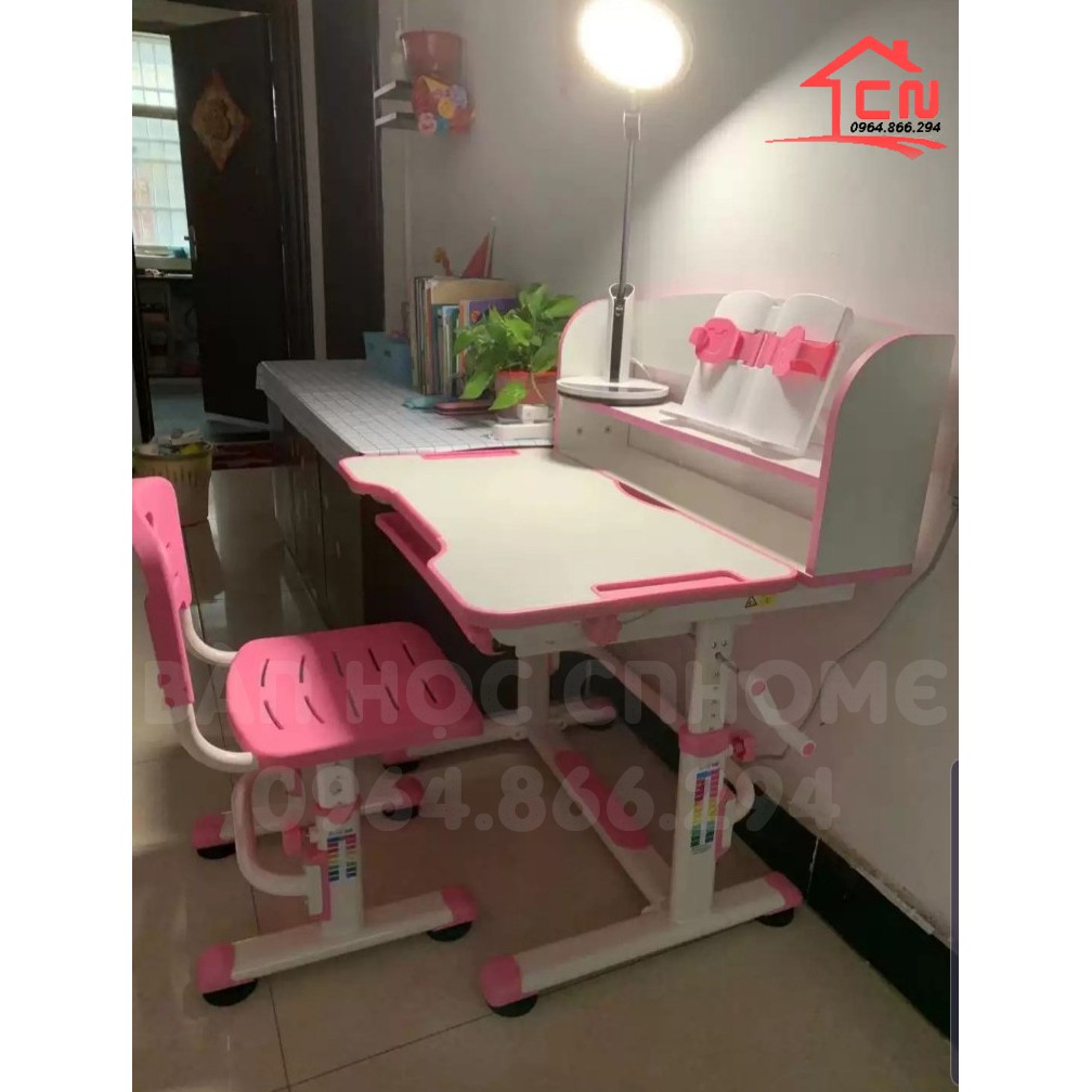 Bộ bàn ghế cho bé chống gù chống cận thông minh CnHome R8 🎁𝑭𝑹𝑬𝑬𝑺𝑯𝑰𝑷🎁TẶNG ĐÈN HỌC, ĐỆM NGỒI, CHỐNG CẰM VÀ KẸP GIỮ SÁCH | BigBuy360 - bigbuy360.vn