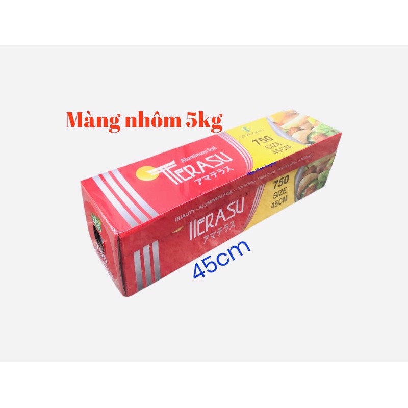 [Mã HCMST5 giảm 10K đơn 99K] 5kg - Màng nhôm bọc thực phẩm terasu - Màng nhôm to loại 5kg opec