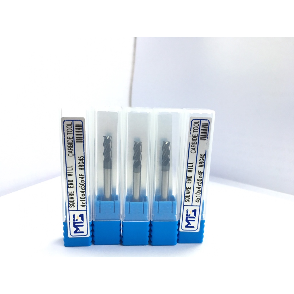 Dao phay ngón CARBIDE cho thép Ø4*50 (45HRC)