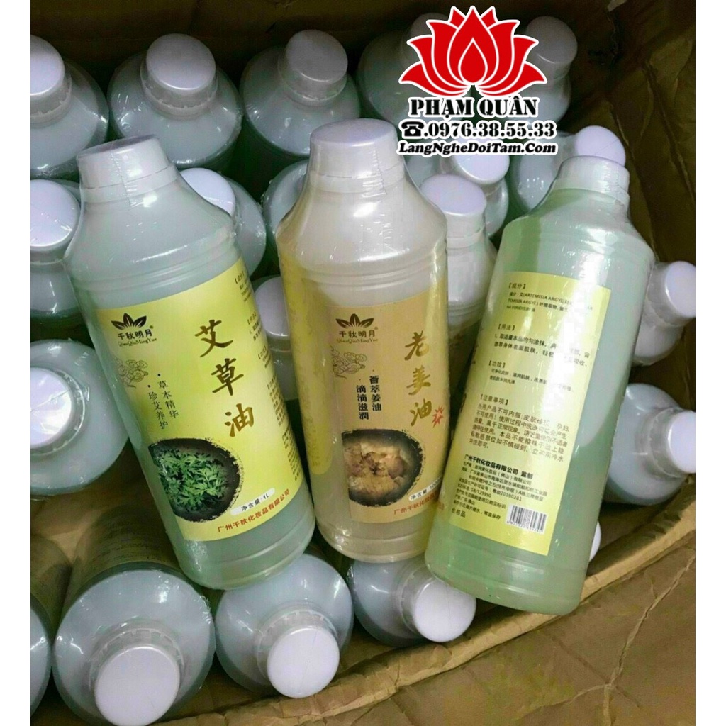Dầu massage đông y vai cổ,gáy, ngải, gừng, đương quy lưu thông khí huyết bài trừ độc tố