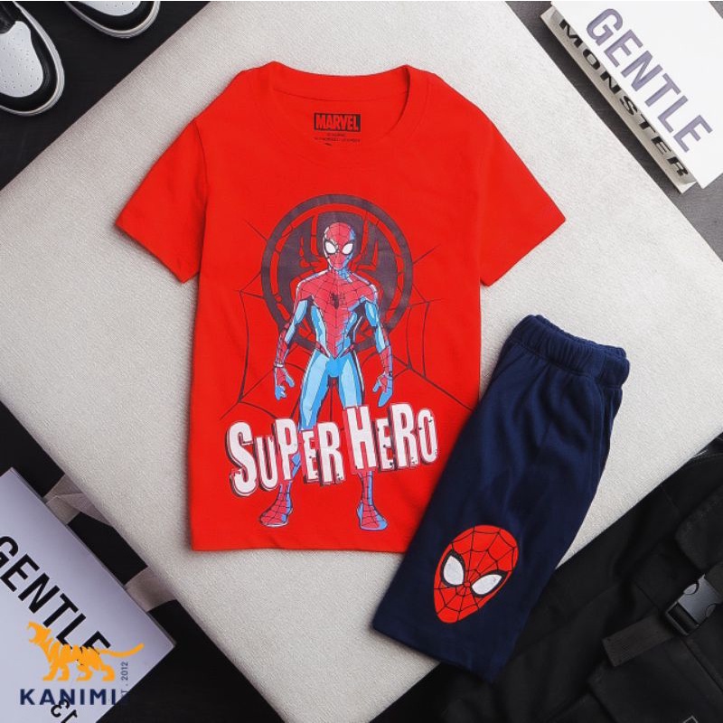 Bộ Quần áo bé trai 2-7 tuổi biệt đội siêu nhân anh hùng Marvel trẻ em