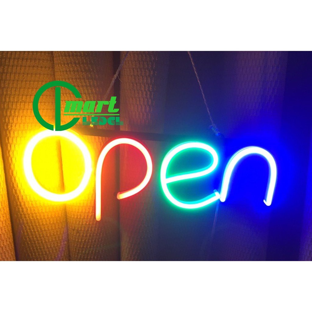 Bộ chữ OPEN treo cửa (led neon)