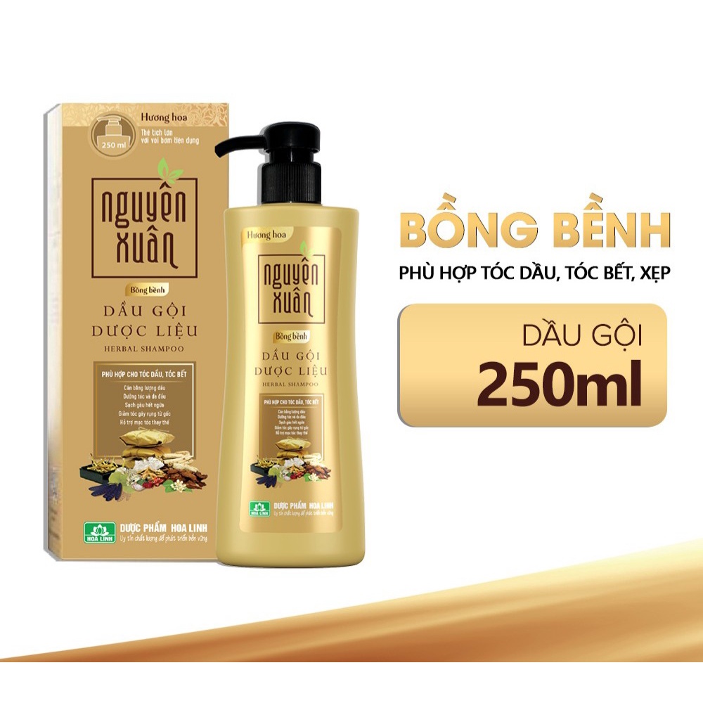 Dầu gội dược liệu Nguyên Xuân 250 ml⚡ giúp suôn mượt bồng bềnh, phục hồi cân bằng