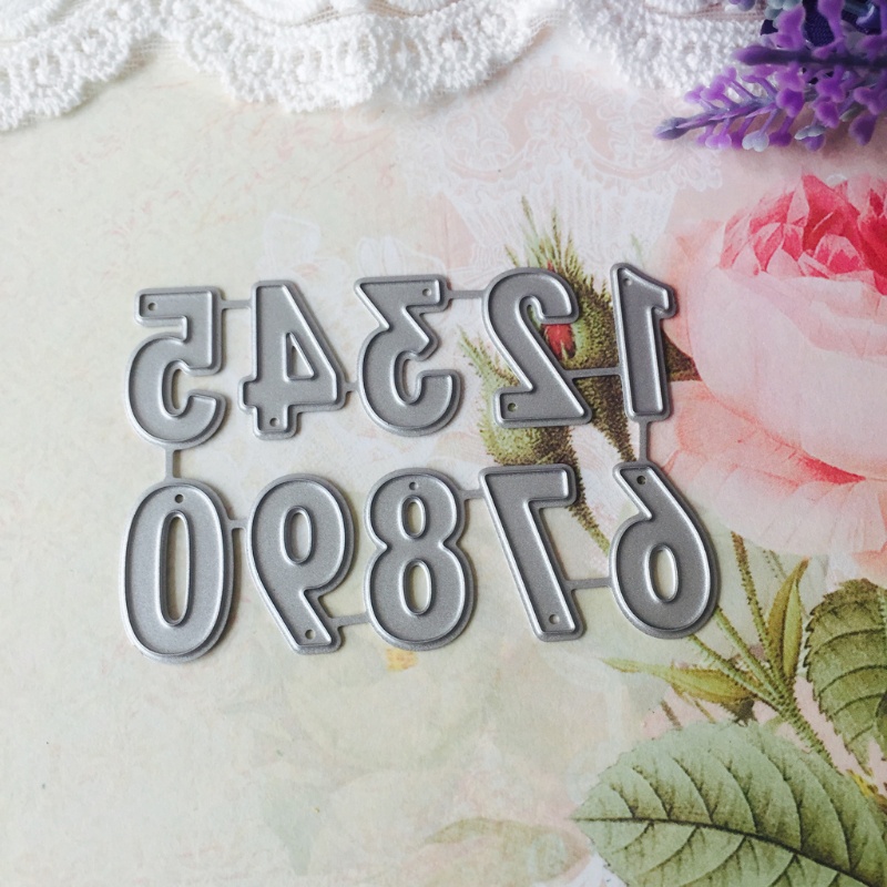 Khuôn Mẫu Cắt Thẻ Trang Trí Album Hình Số