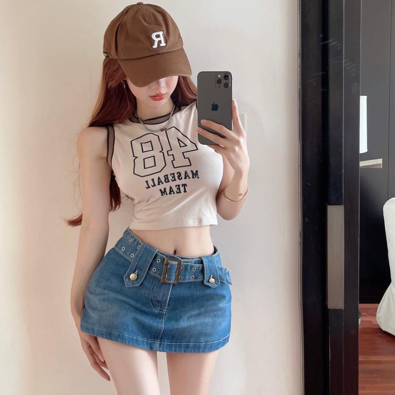 Áo Thể Thao Sát Nách Dáng Ôm Kiểu Retro Cá Tính