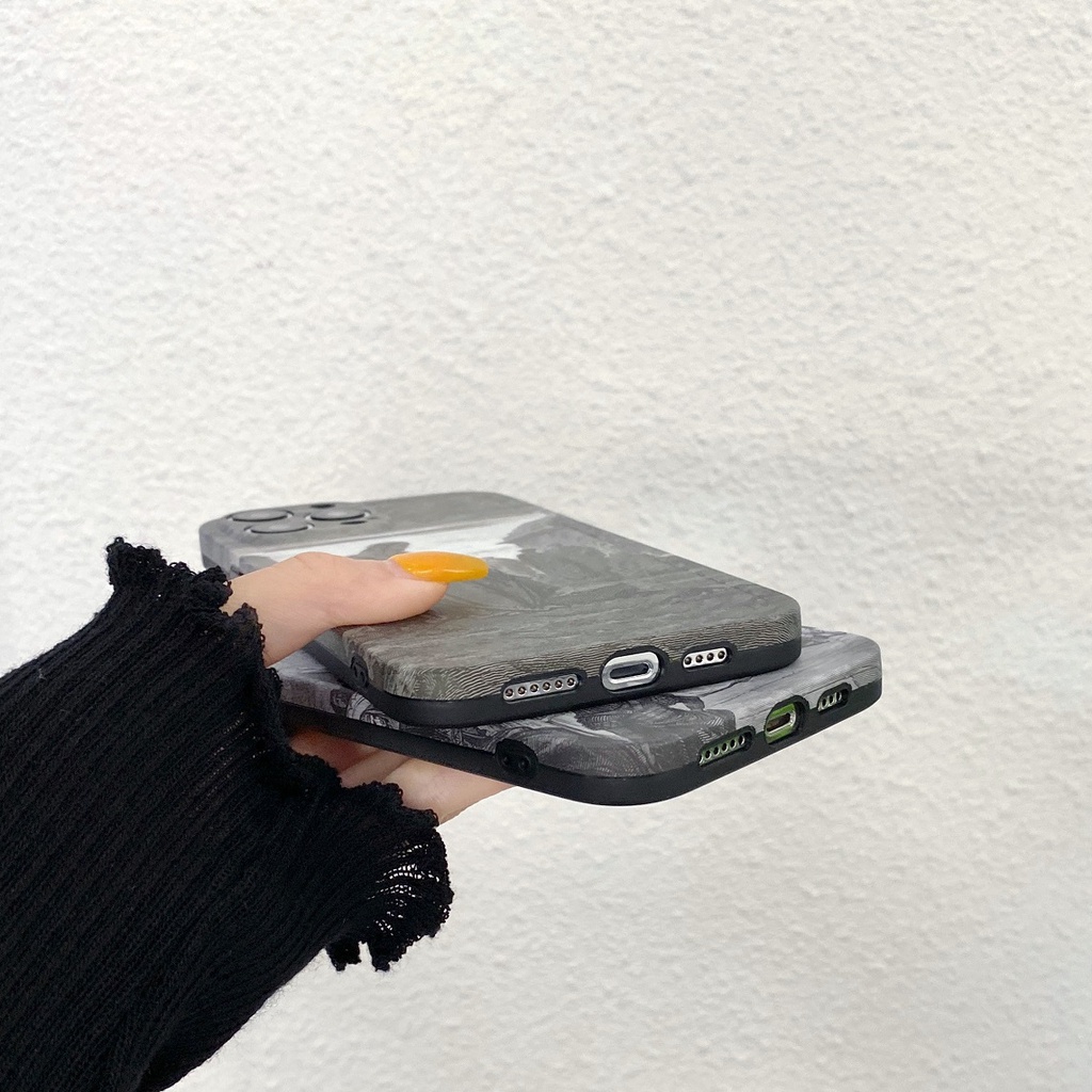 Ốp Điện Thoại Mềm Hình Tranh Sơn Dầu Cho Iphone 7plus / 8plus x / xs xsmax 11 11promax 12 12pro 12promax 13 13pro 13promax 12mini 13mini