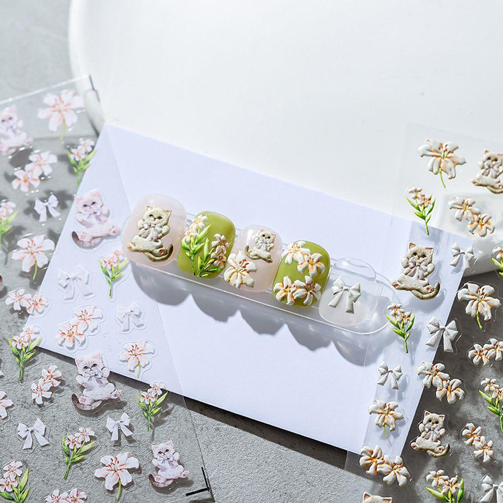 Miếng Dán Trang Trí Móng Tay Họa Tiết Hoạt Hình Mickey / Gấu Xinh Xắn