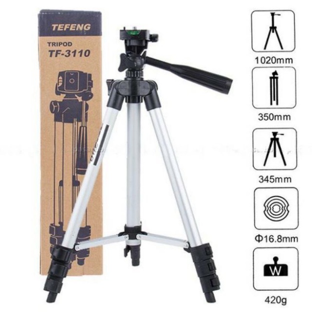 Giá Đỡ Điện Thoại Livestream Tripod 3110 Xem Video Ổn Định Xoay Ngang Dọc Dùng Để Quay Phim Ghi Hình Đa năng