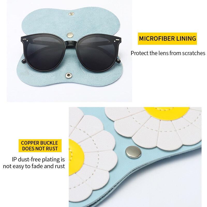 Hộp Đựng Mắt Kính Chống Nắng PTQ Kèm Móc Hình Động Vật Hoạt Hình Trang Trí Cho Người Lớn Và Trẻ Em