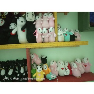 gấu bông vô diện size móc khóa