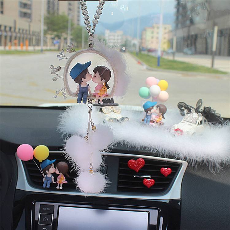 Dây Treo Gương Hậu Ô Tô Hình Đôi Tình Nhân Bé Bỏng Dễ Thương