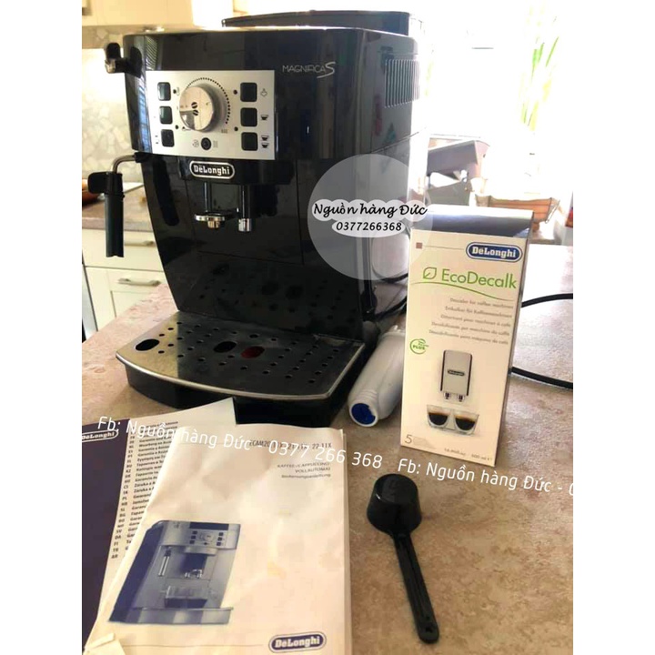 Dung dịch tẩy cặn vệ sinh máy pha cà phê Delonghi DLSC500 EcoDecalk, bình siêu tốc, ấm đun - Nguồn hàng Đức