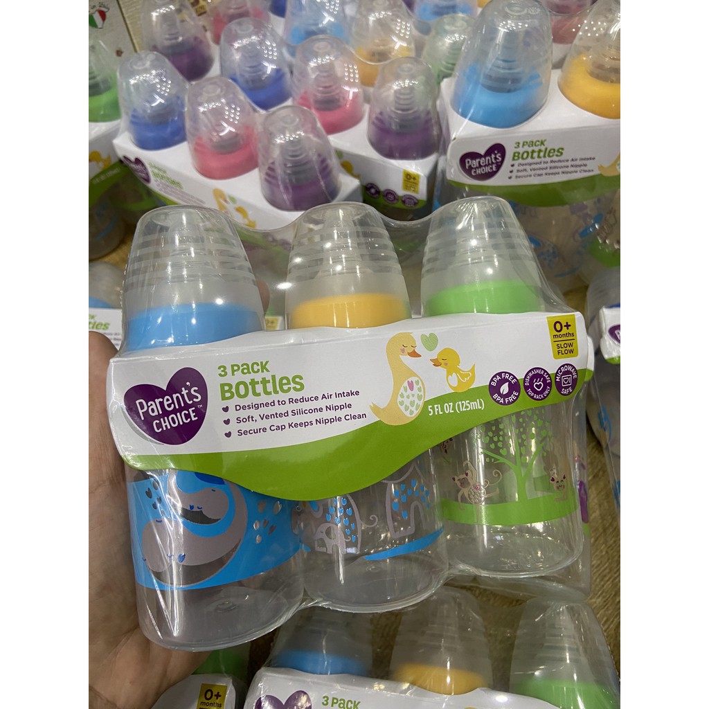 Bình sữa Parent's Choice 125ml cho bé từ 0th