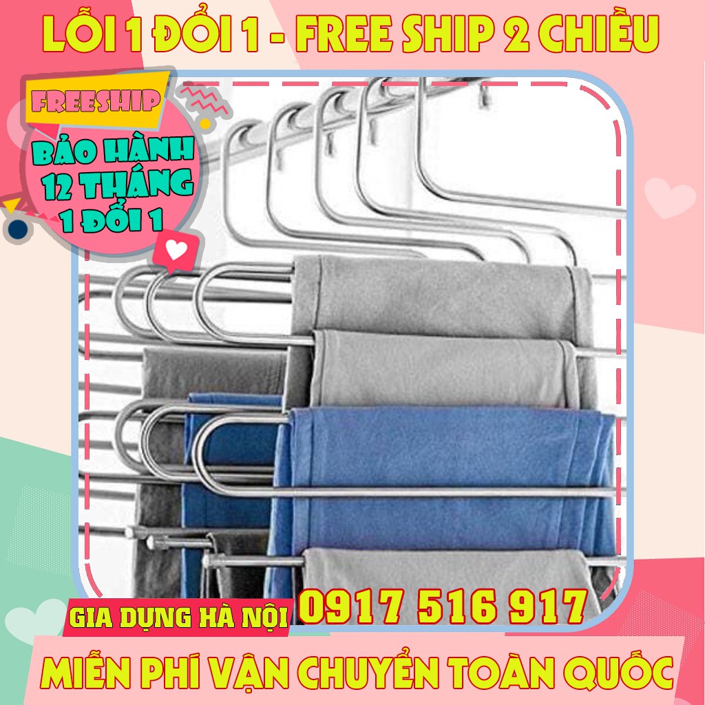 Móc quần inox 5 tầng