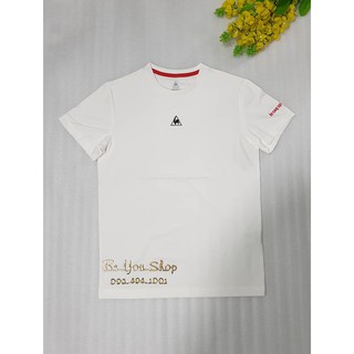 (SIZE M/95) ÁO THUN NAM NGĂN TAY KHÔNG CỔ LE COQ SPORTIF CHÍNH HÃNG (MÀU TRẮNG TINH)