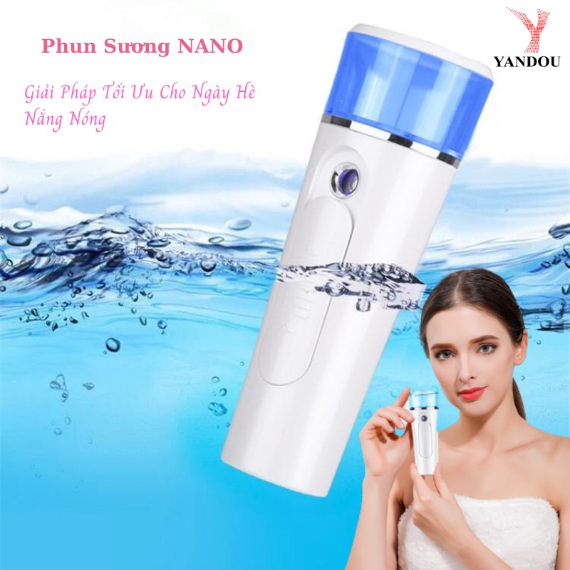 [Mã LTBAUAB15 giảm 7% đơn 99K] Máy phun sương Nano Yandou TL701 dưỡng ẩm da mặt kèm cáp sạc USB