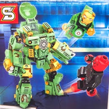 Lego Lắp Ráp Xếp Hình Mô Hình Robot Hulkbuster Iron Man Người Sắt
