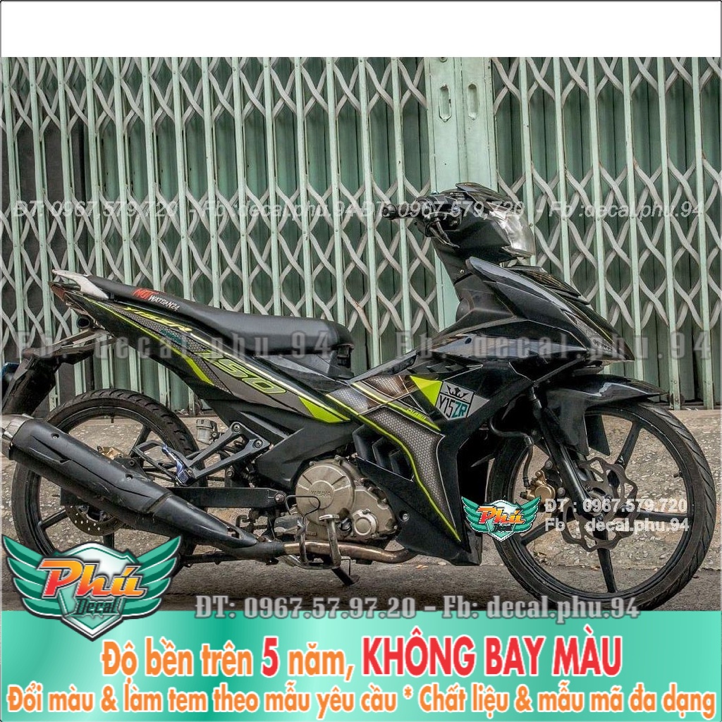 Tem Rời Ex 150 Y15zr đen xám vàng (K) -1