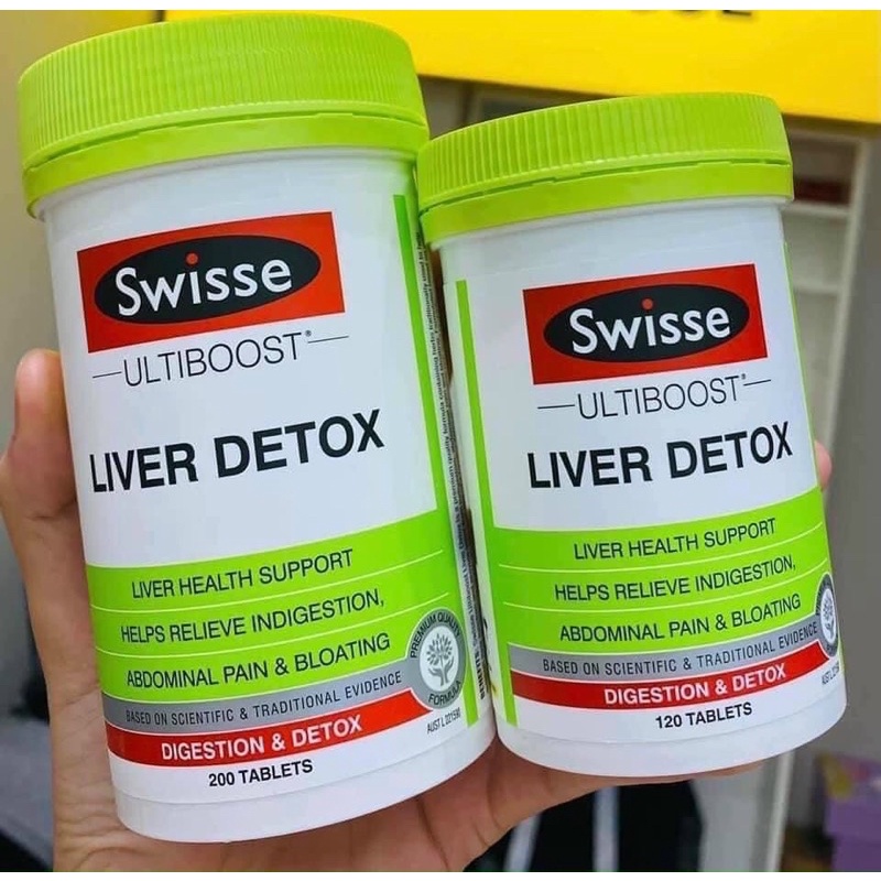 Viên uống mát gan, thải độc gan Swisse Liver Detox- hàng Úc- đủ Bill