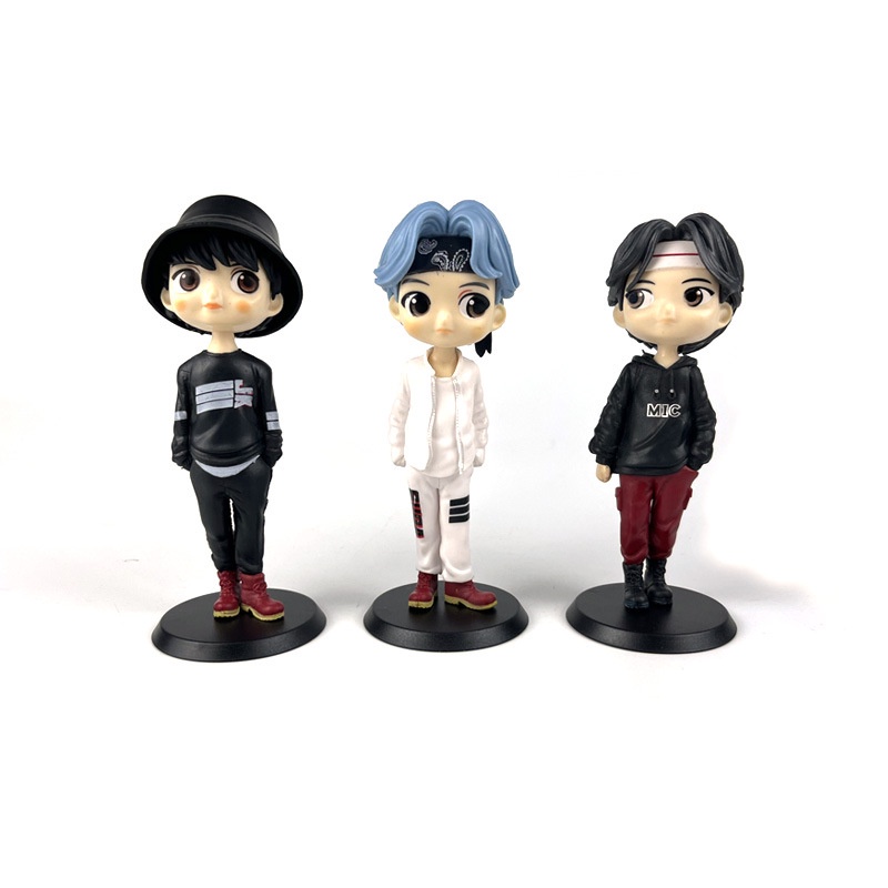 Set 7 Mô Hình Đồ Chơi Nhân Vật Trong Nhóm Nhạc Bts 15cm