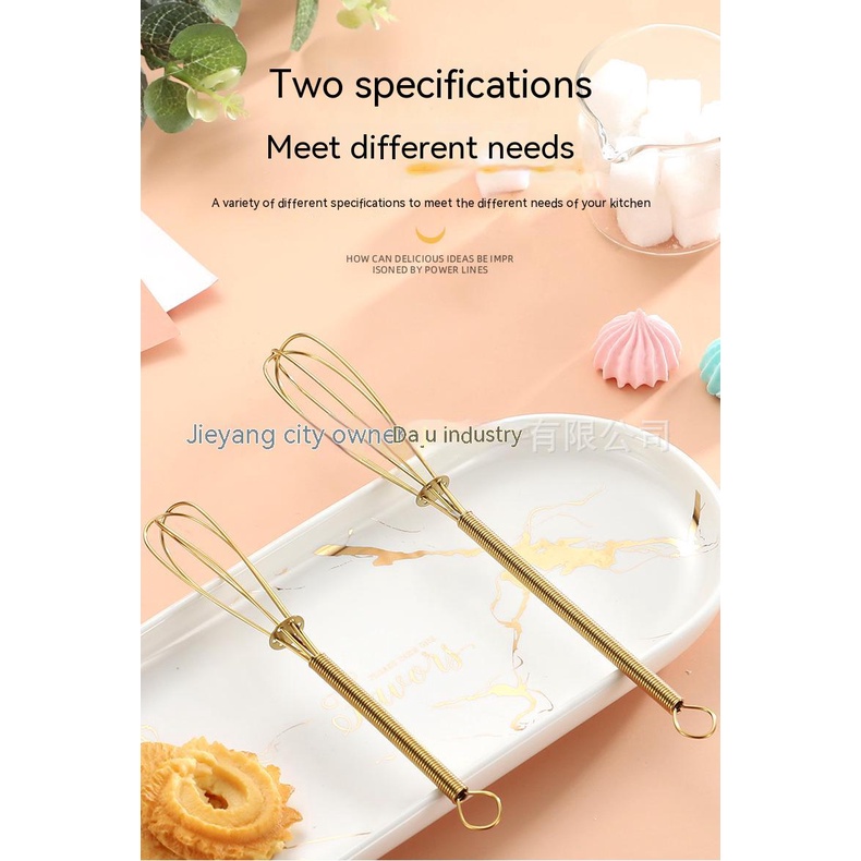 Dụng Cụ Đánh Trứng Mini Cầm Tay Bằng Thép Không Gỉ