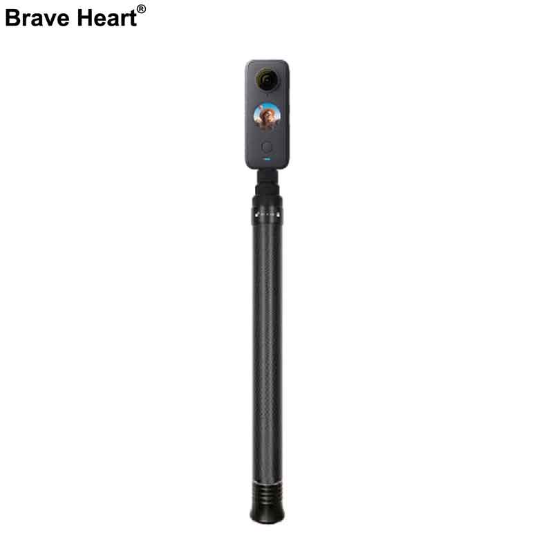 Gậy Tự Sướng 3m Bằng Sợi Carbon Siêu Dài Vô Hình Cho Insta360 ONE X2 / ONE R / ONE X gopro sjcam &