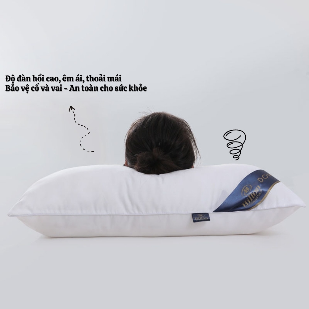 Ruột gối đầu bông gòn cao cấp, Ruột gối nằm hơi kích thước 45x65cm nặng 1,3kg