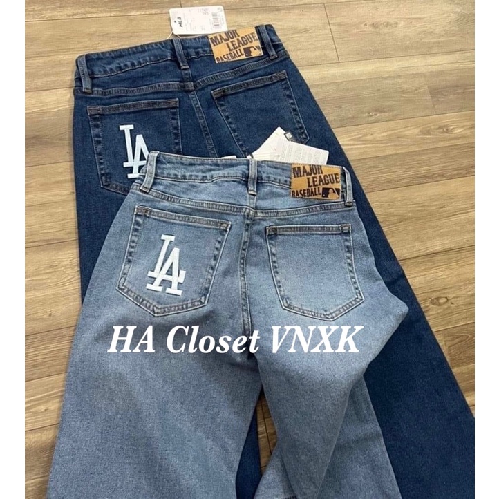 Quần Jean Suông Mlb