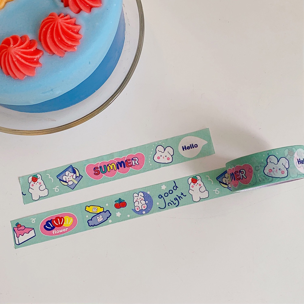 Cuộn băng dính washi họa tiết sticker trang trí nhiều mẫu