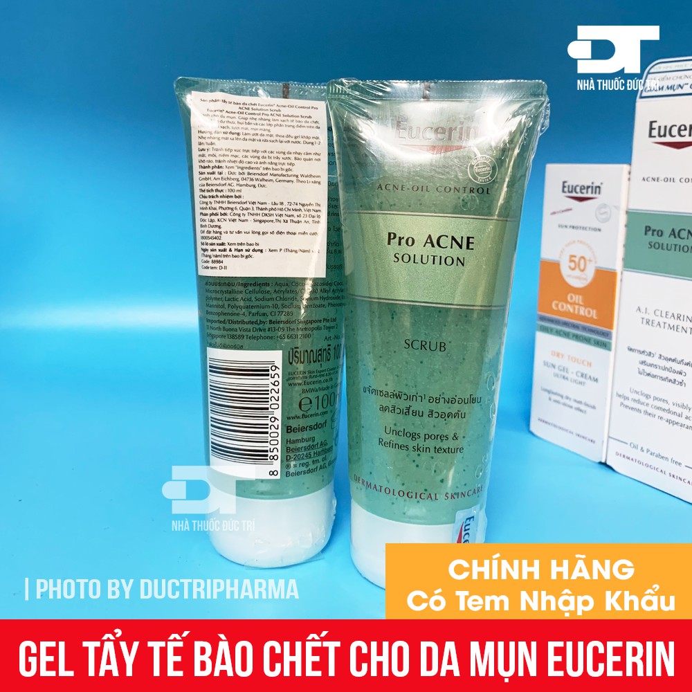 [CHÍNH HÃNG] Gel tẩy tế bào chết Eucerin 100ml