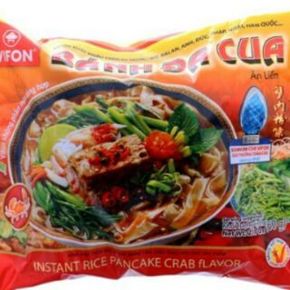 Combo (5 gói) bánh đa cua Vifon 60g