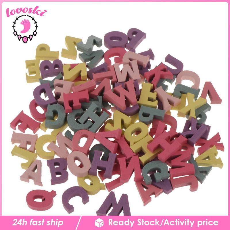 Set 100 Chữ CáI BằNg Gỗ NhiềU MàU SắC