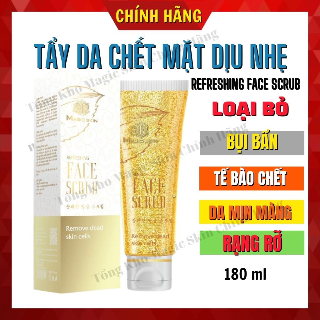 Tẩy da chết dịu nhẹ cho da mặt Refreshing Face Scrub Magic Skin