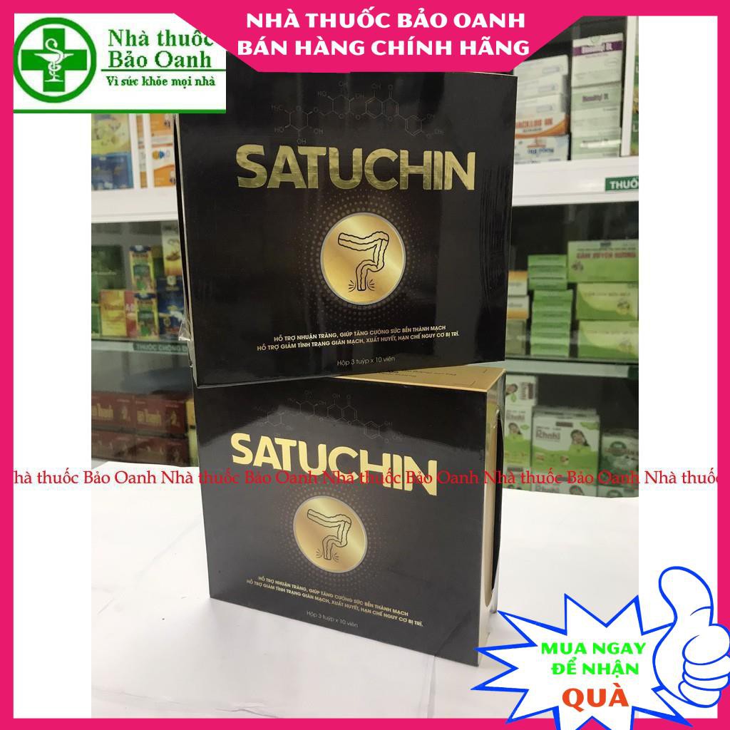 Satuchin Viên Sủi Tiêu Trĩ ( CHÍNH HÃNG) HỘP 3 TYP MỖI TYP 10 VIÊN