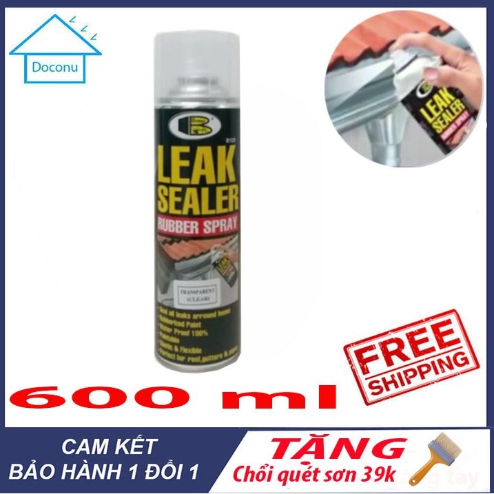 chai xịt chống thấm chống dột leak sealer 125B DOCONU đa năng chính hãng. [CAM KẾT BẢO HÀNH 1 ĐỔI 1]