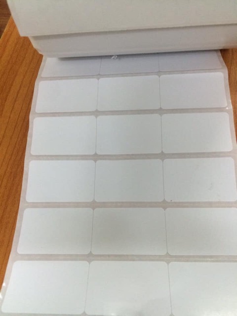 Giấy  in mã vạch, giấy in tem chuyển nhiệt  in khổ 3 tem 110x22