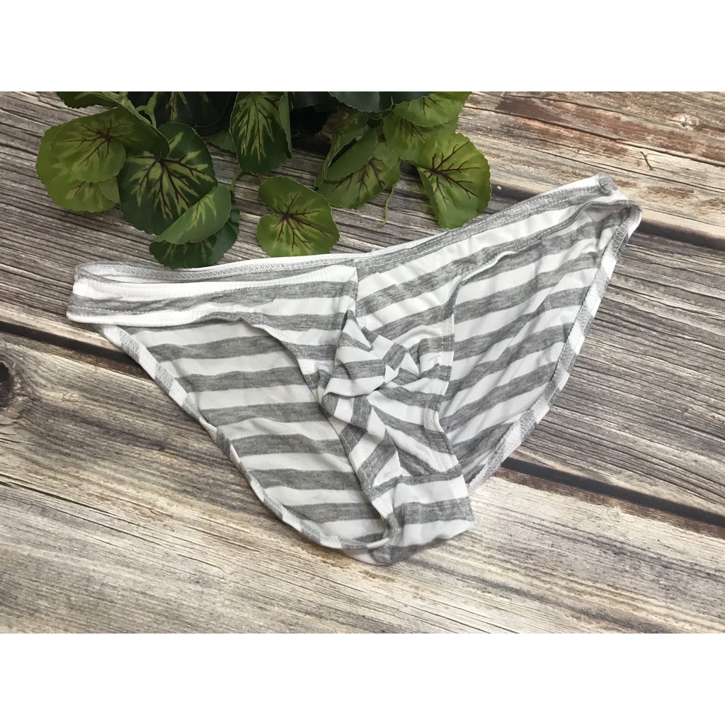 Quần lót nam, quần lót tam giác sọc thun cotton cao cấp nhiều màu