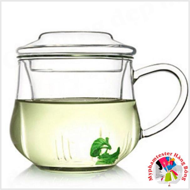 (HÀNG ĐẸP) Ca trà thuỷ tinh chịu nhiệt 300ml