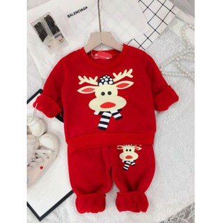 Bộ nỉ họa tiết noel