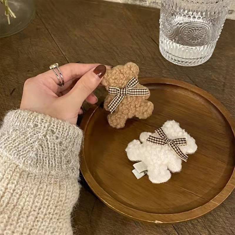 Kẹp Tóc Mái Hiên Hình Gấu Bông Dành Cho Gia Đình
