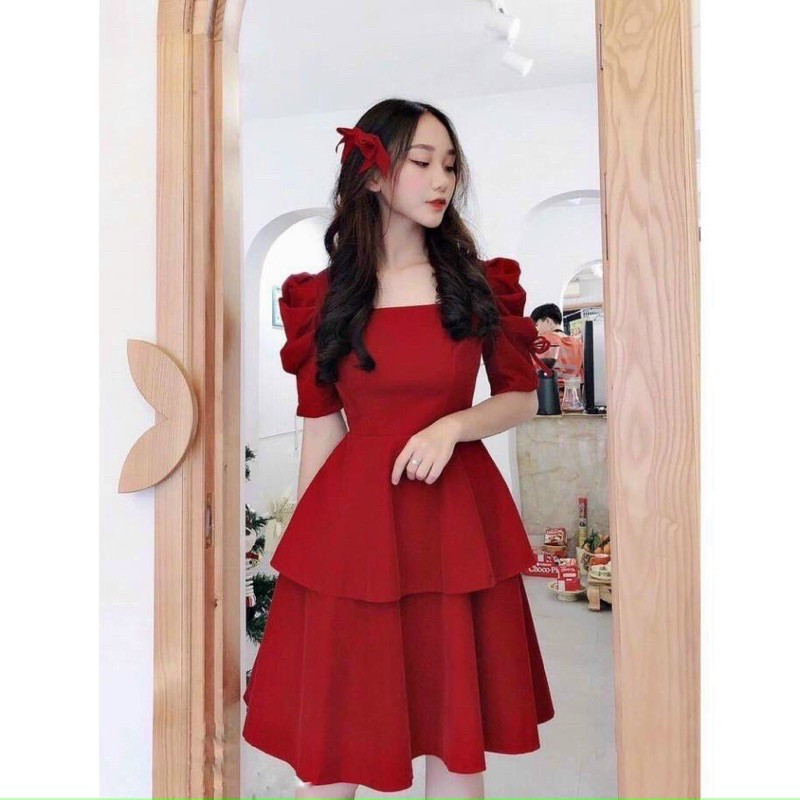 đầm tầng tay nơ #BIGSIZE