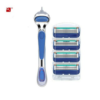 Dao Cạo Râu 5 Lưỡi loại tốt  (Comno 1 Cán + 4 lưỡi )