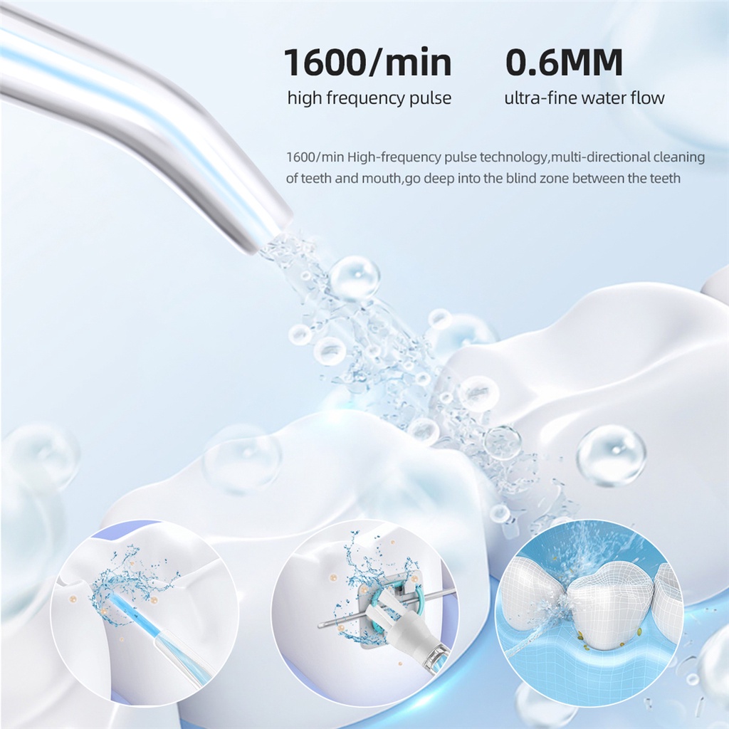 Ckeyin Máy Tăm Nước Nha Khoa 4 Trong 1 3 Chế Độ Kèm Sạc KQ154